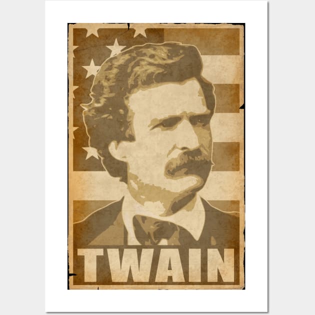 Mark Twain America Wall Art by Nerd_art